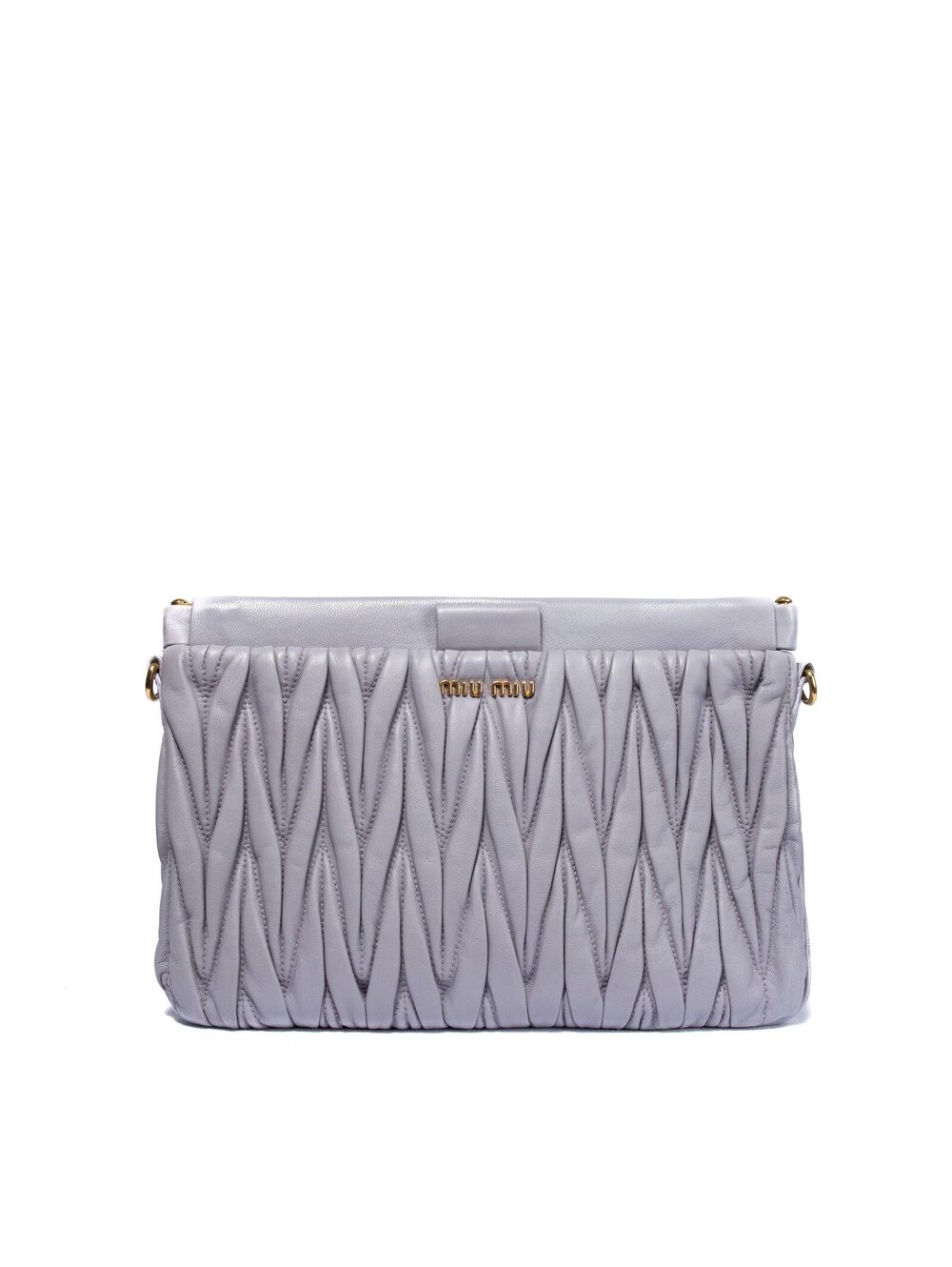 Miu miu matelasse clutch bag